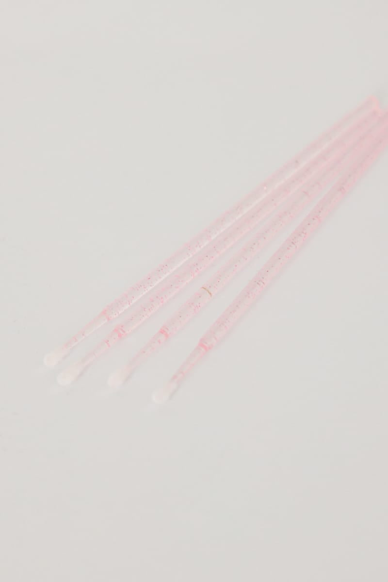 Pink 100 Pcs Cotton Swab for Ally Fashion