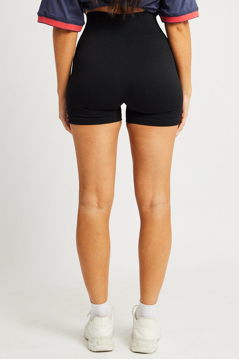 Black Bike Shorts Seamless for Ally Fashion