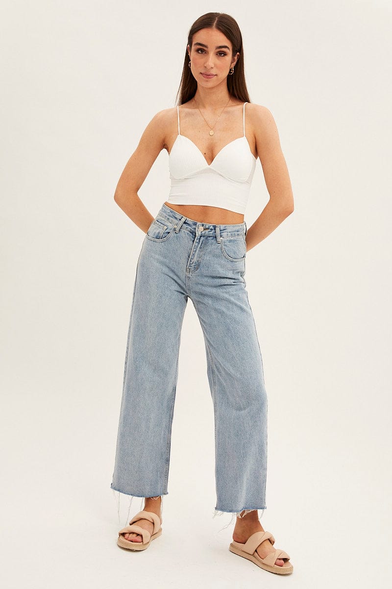 White Bralette Seamless for Ally Fashion