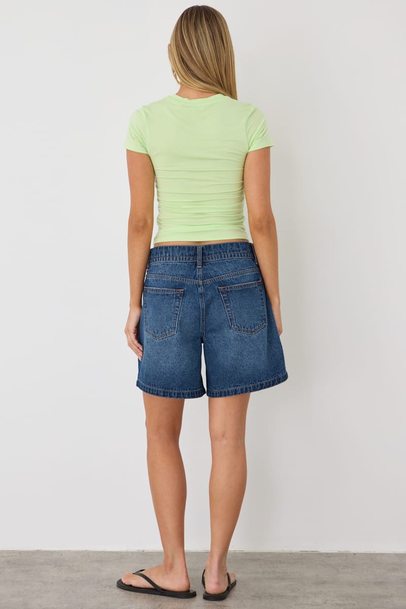 Green Modal Short Sleeve T-shirt for Ally Fashion