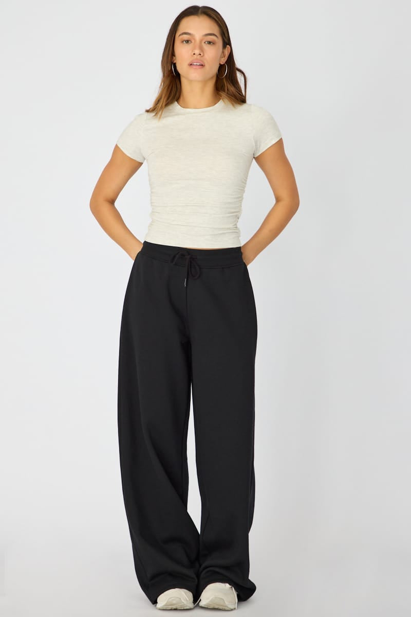 Grey T-shirt Short Sleeve Crew Neck Modal for Ally Fashion