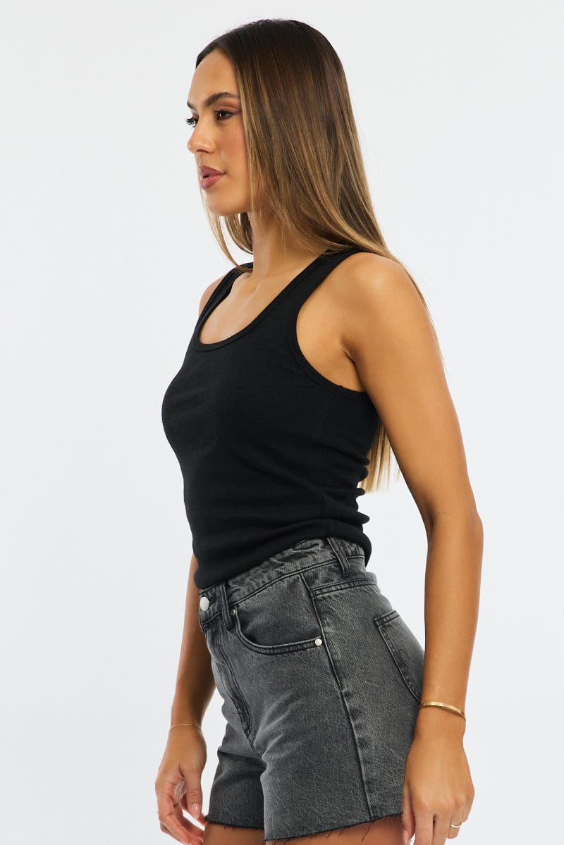Black Tank Sleeveless for Ally Fashion