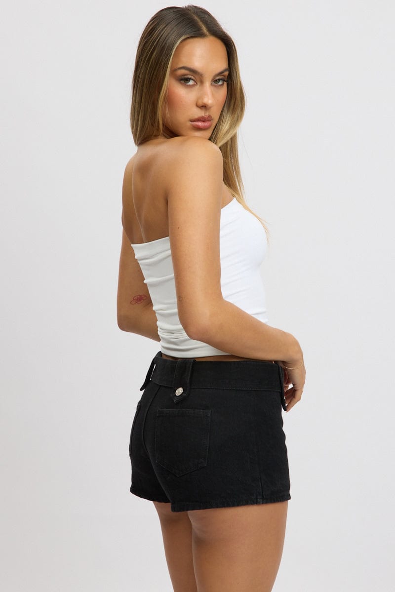 White Supersoft Bandeau Top for Ally Fashion