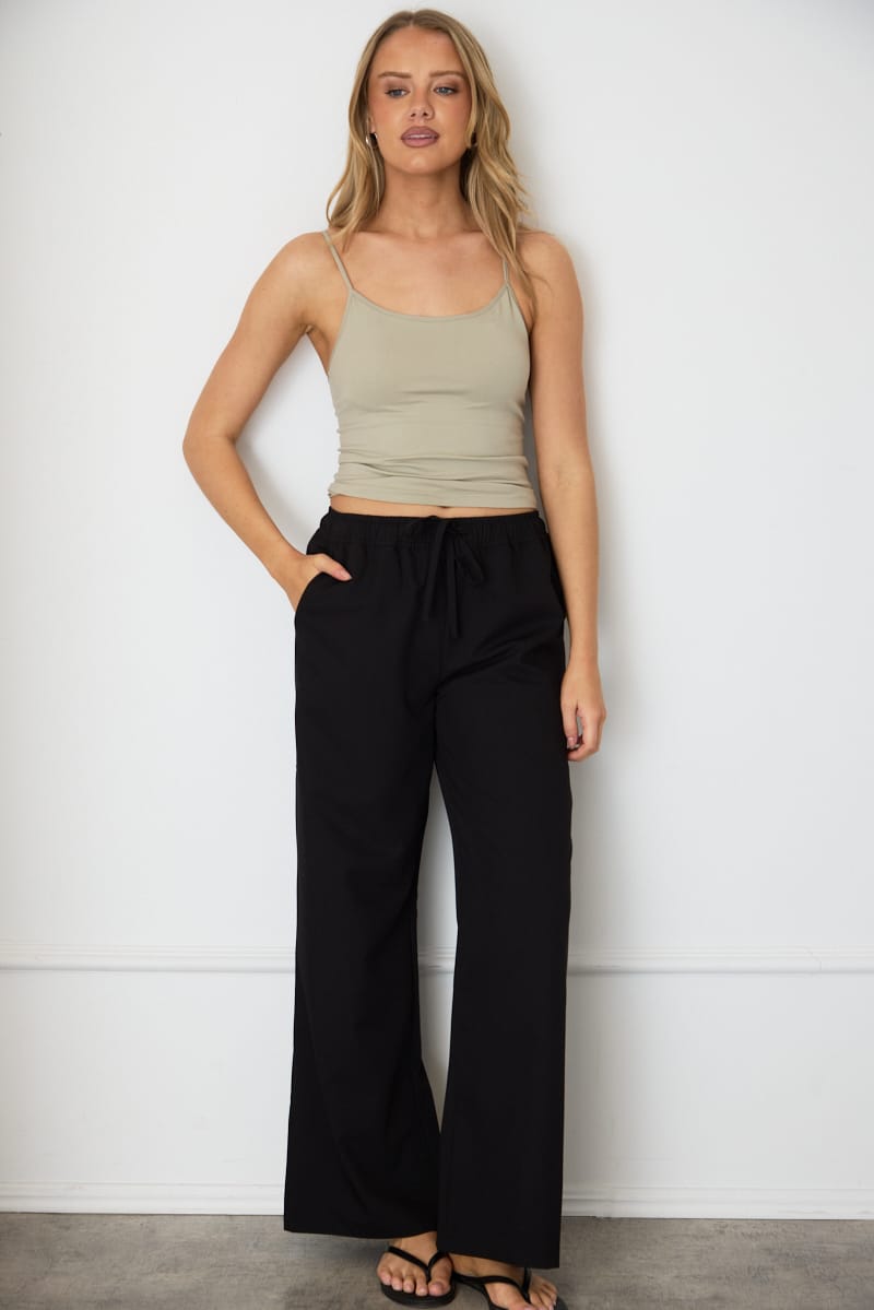 Green Round Neck Seamless Cami for Ally Fashion