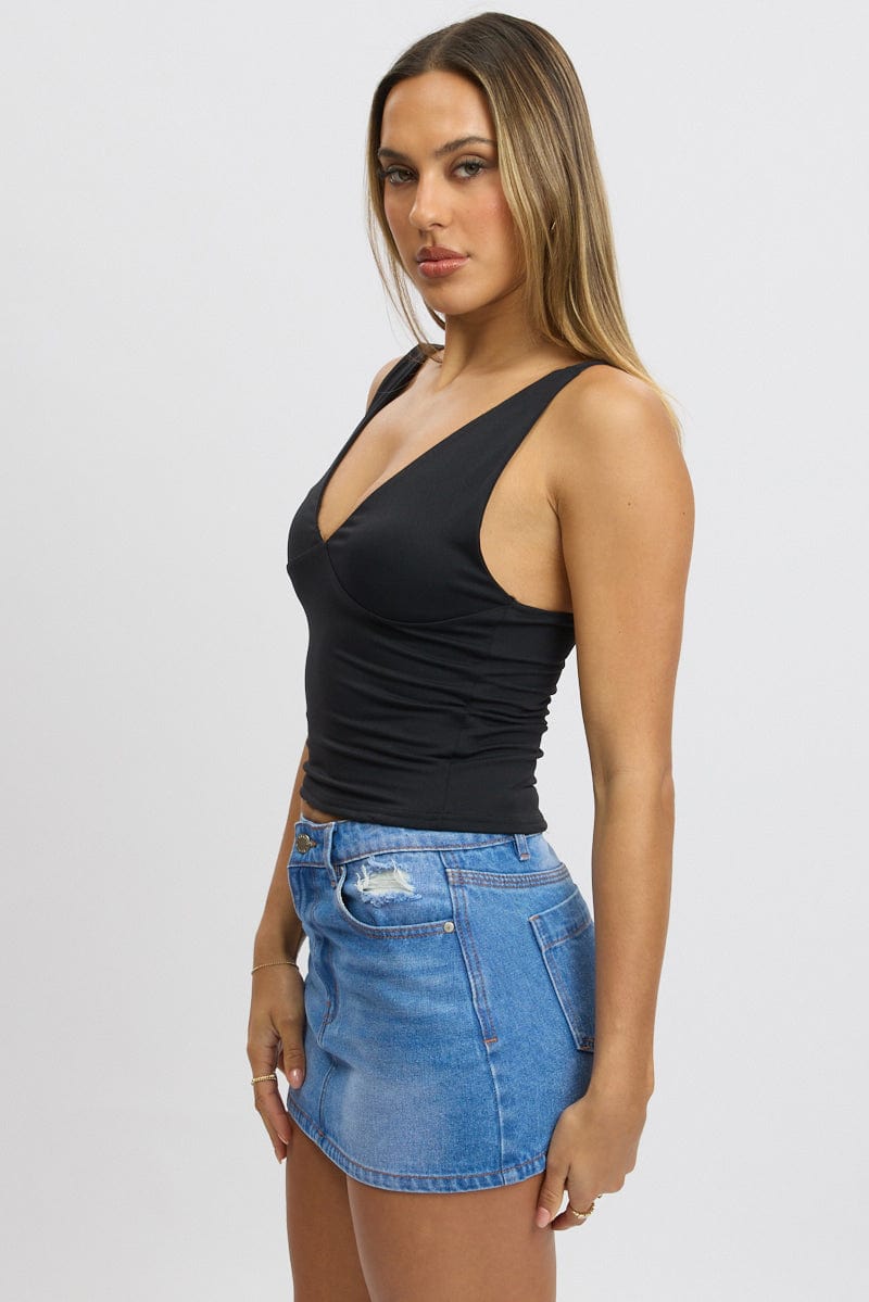 Black Tank Top Supersoft for Ally Fashion