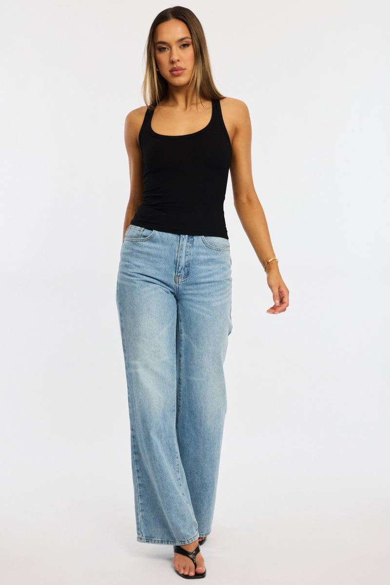 Black Tank Sleeveless for Ally Fashion