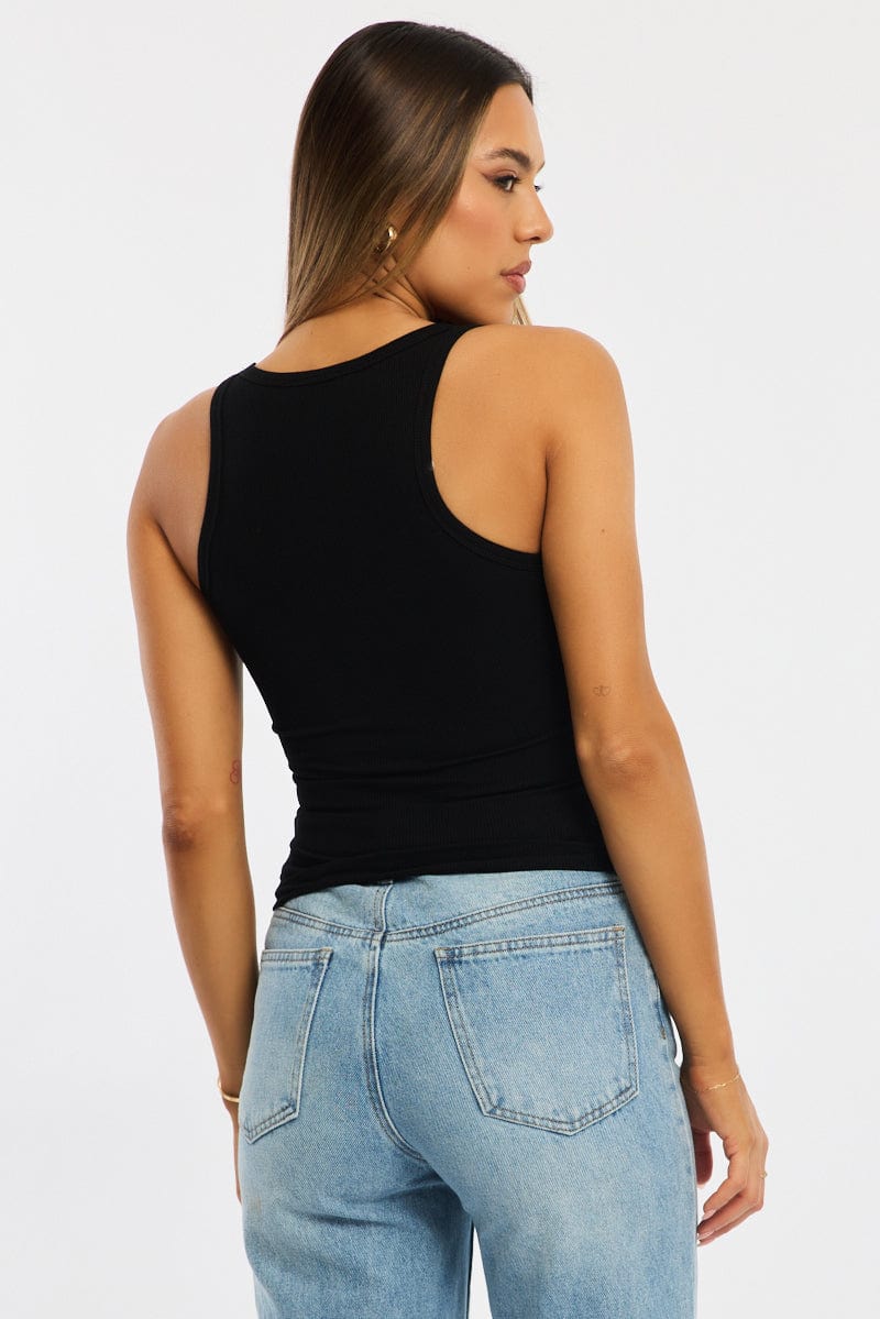 Black Tank Sleeveless for Ally Fashion