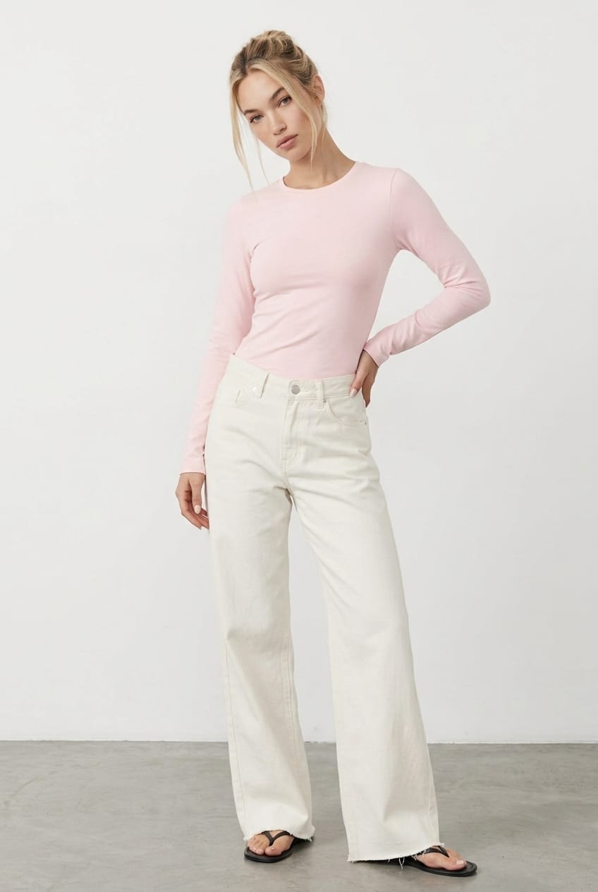 Pink Long Sleeve Supersoft Top