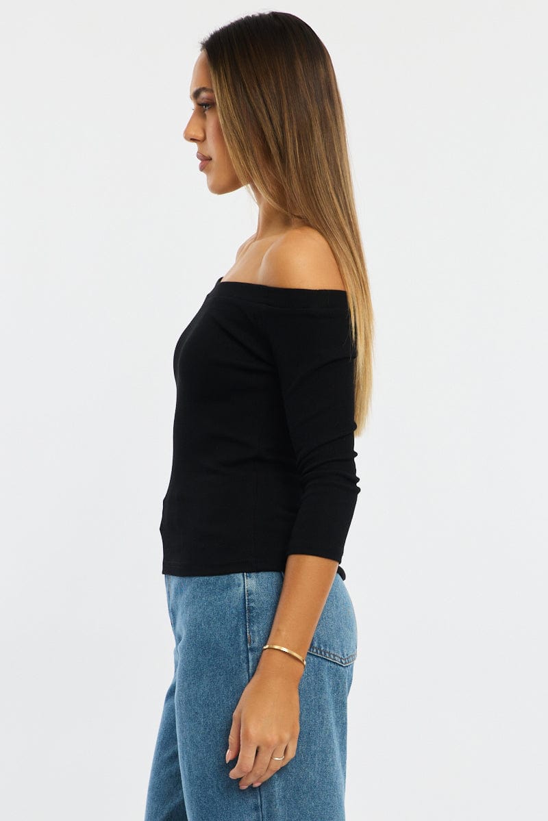 Black Top 3/4 Sleeve for Ally Fashion