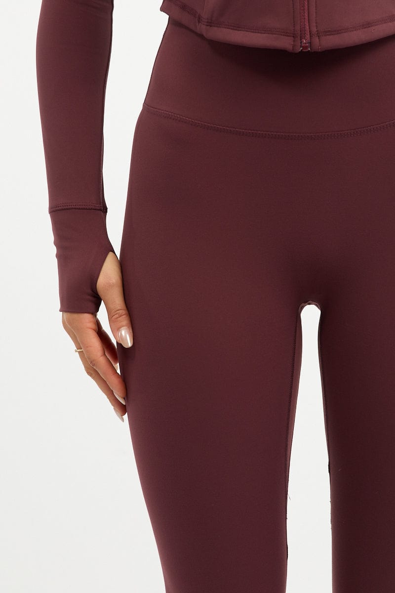Red Active Leggings for Ally Fashion