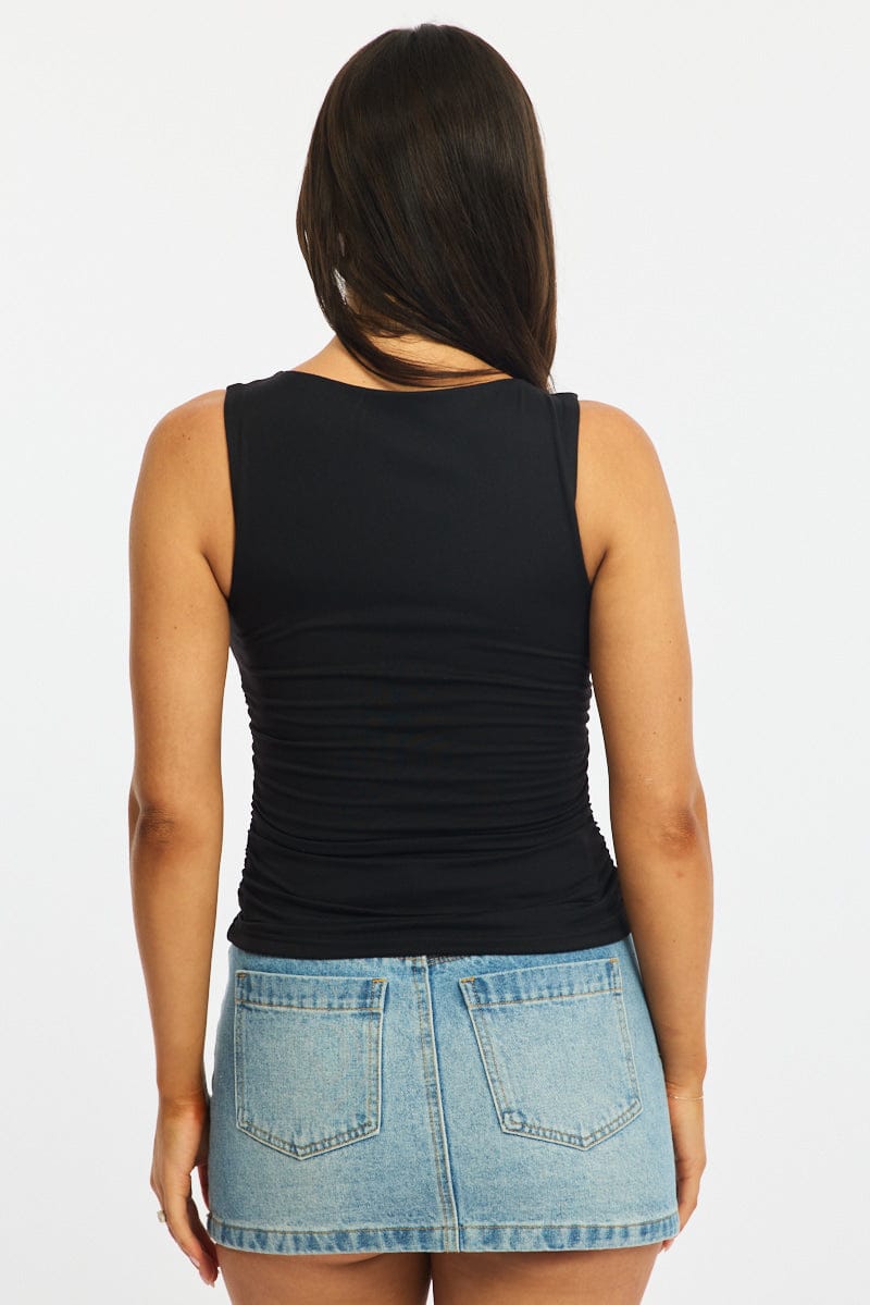 Black Supersoft Tank Sleeveless for Ally Fashion
