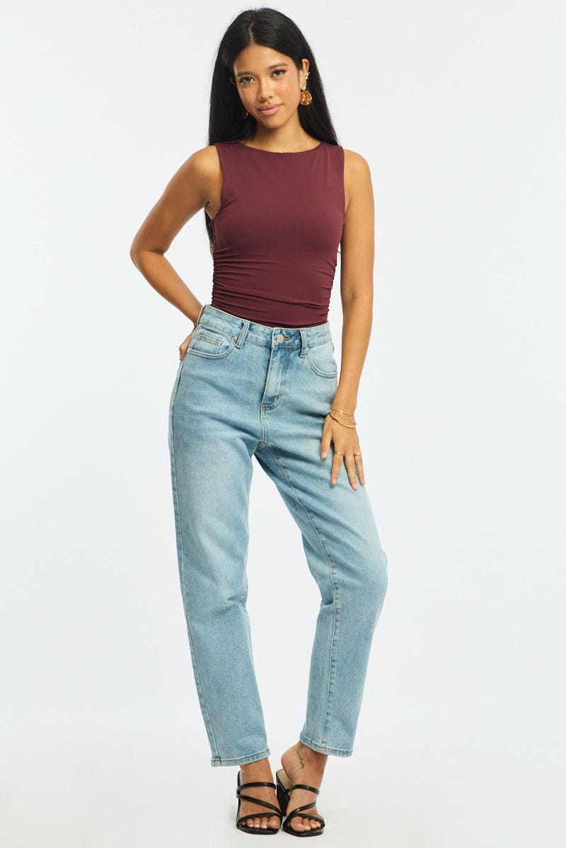 Red Supersoft Tank Sleeveless for Ally Fashion