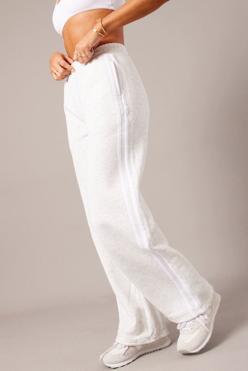 Elainilye Fashion Women's High Waist Sweatpants Casual Elastic Waist  Drawstring Pants With Multi-Pockets Baggy Trousers Pants Sweatpants 