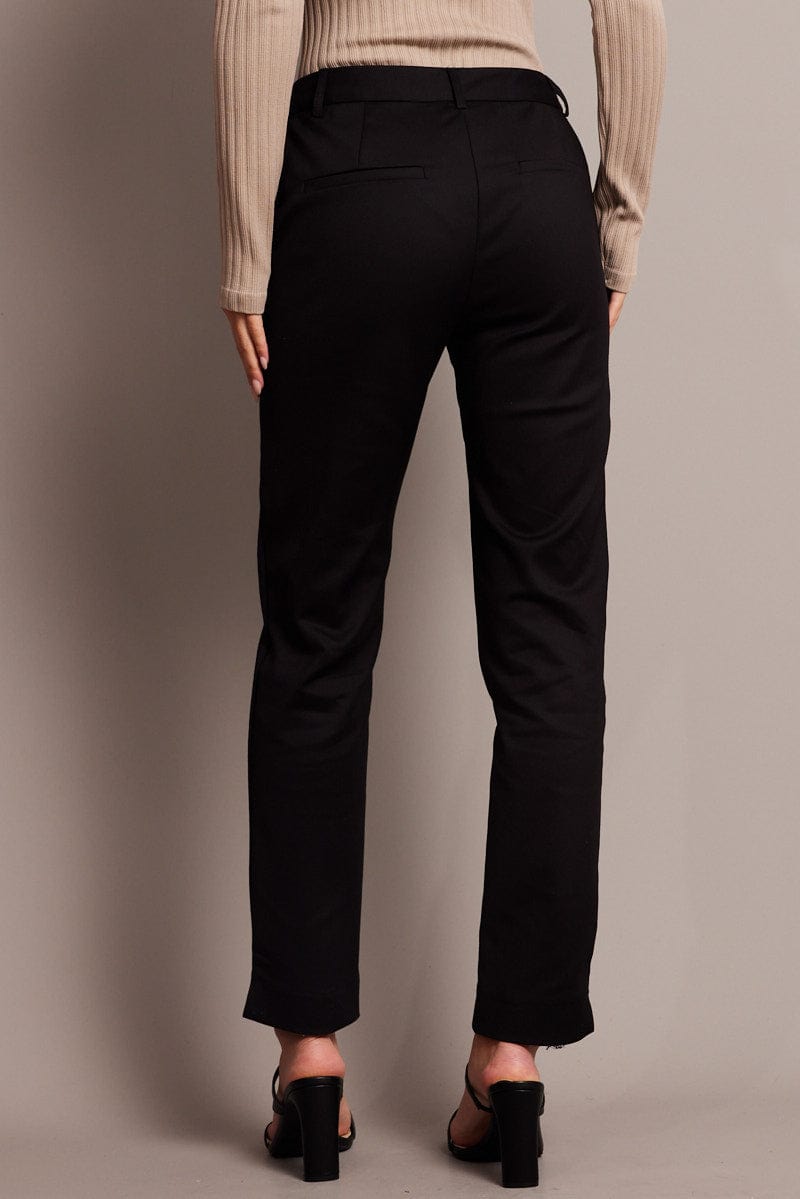 Black Slim Fit Pants Workwear for Ally Fashion