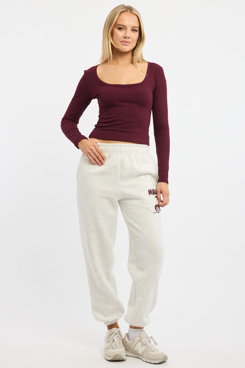 Grey Track Pants Jogger for Ally Fashion