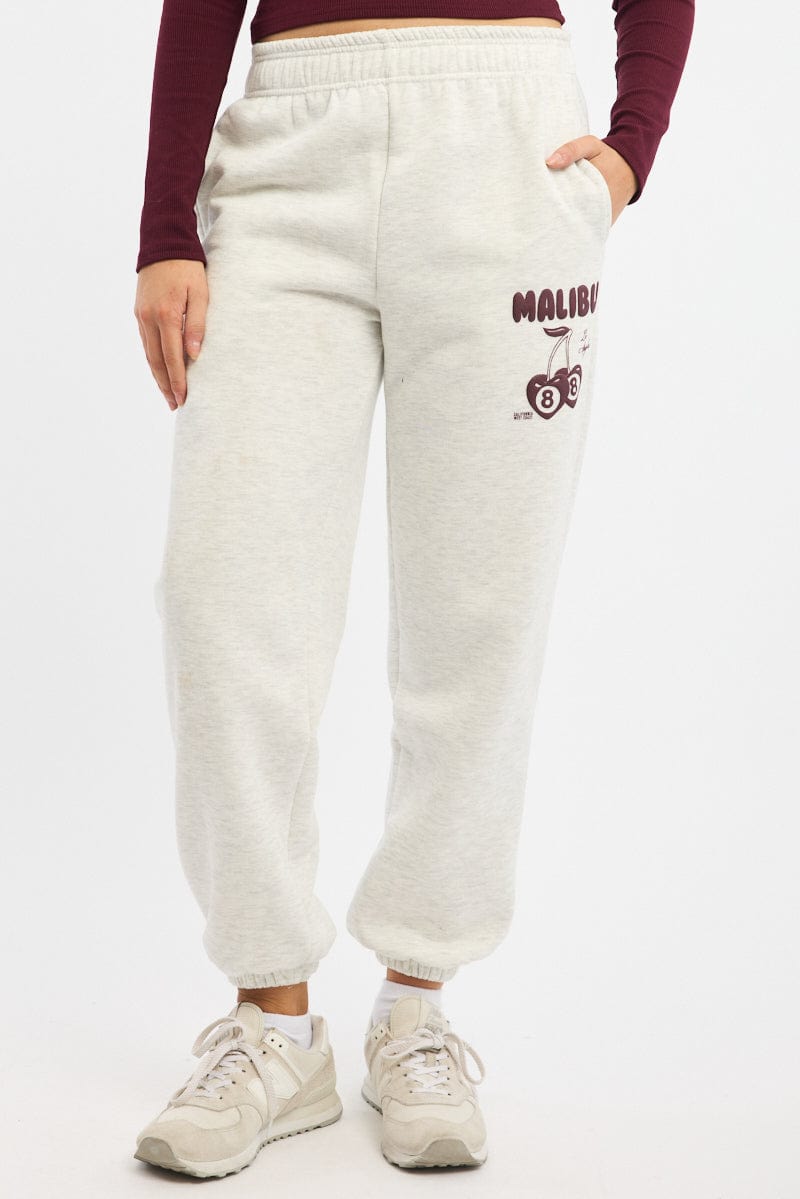 Grey Track Pants Jogger for Ally Fashion
