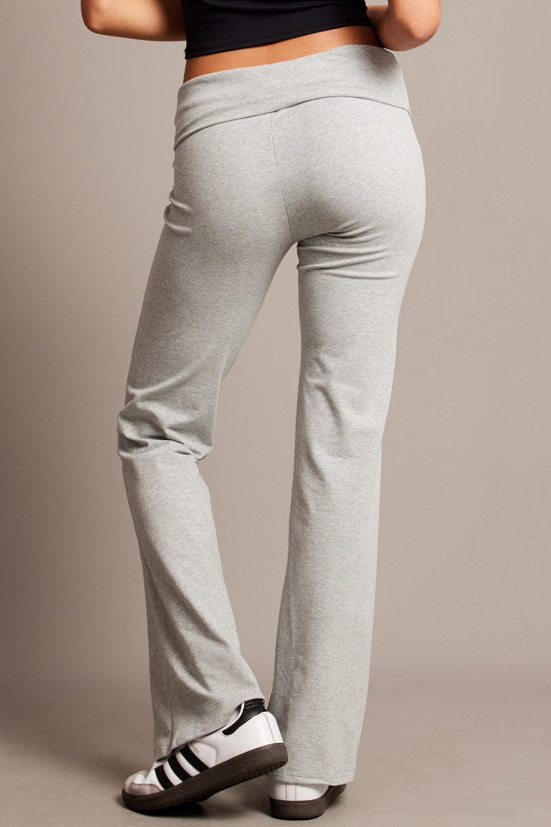 Grey Flare Leg Pants for Ally Fashion