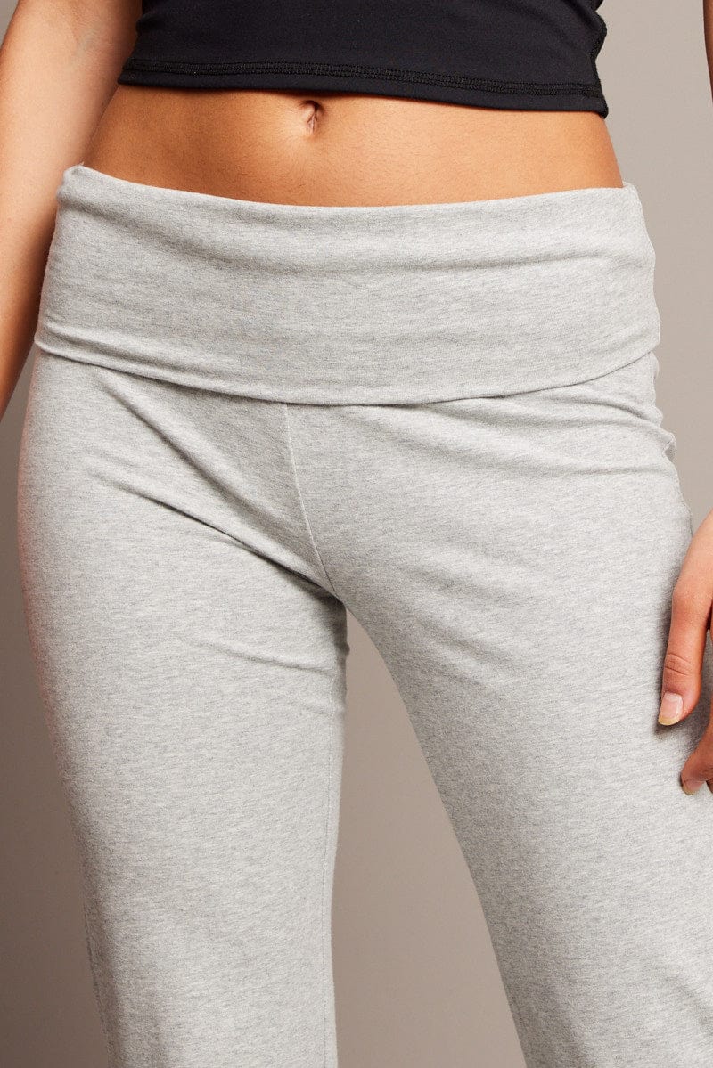 Grey Flare Leg Pants for Ally Fashion