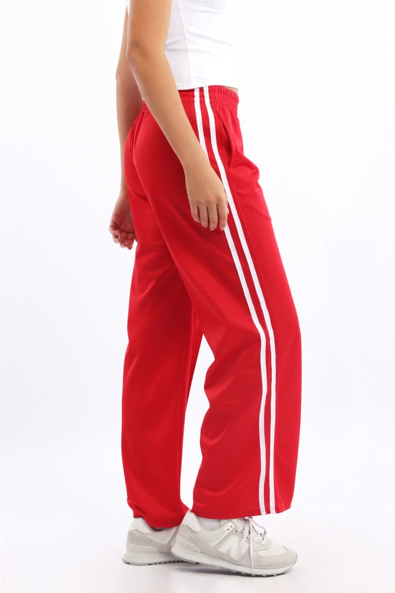Track Pants Off White Stripe Red Tracksuit Women's Maron