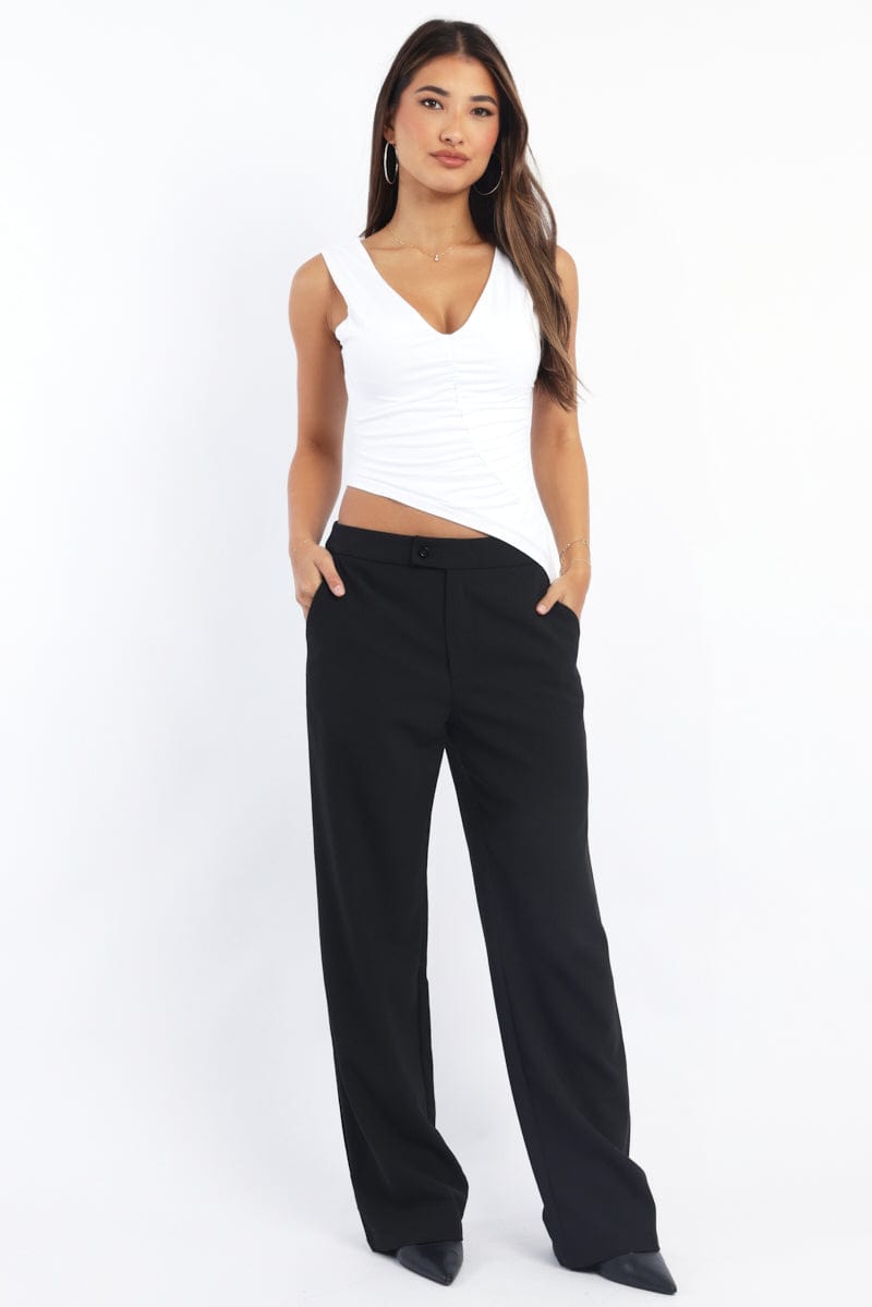 Black Slim Pant Straight Fit for Ally Fashion