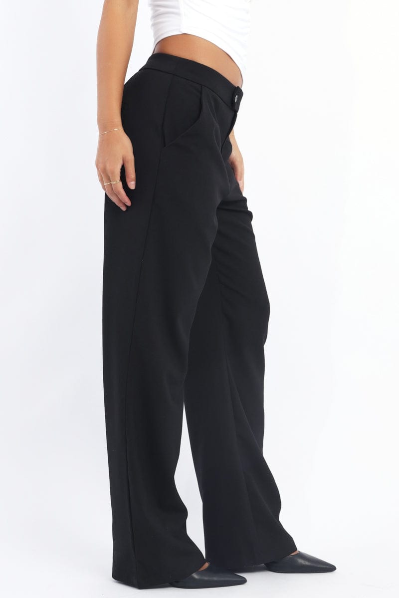 Black Slim Pant Straight Fit for Ally Fashion