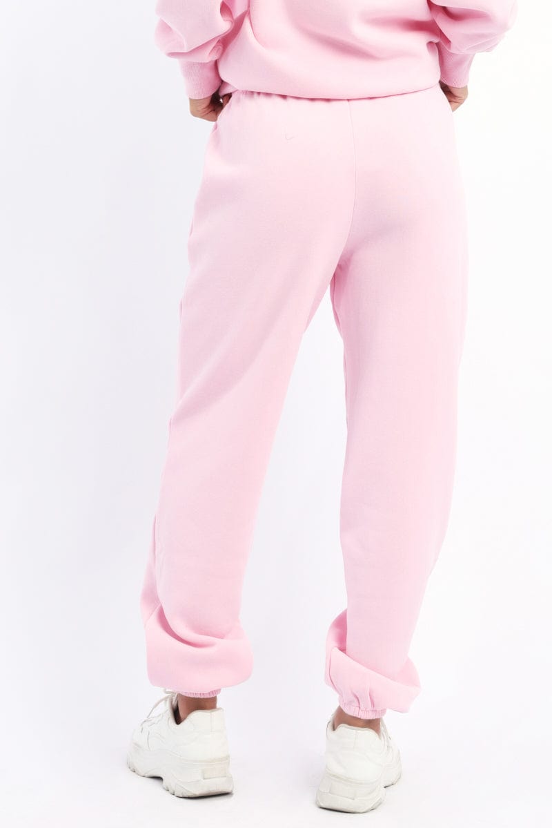 Pink Track Pants Jogger Ally Fashion