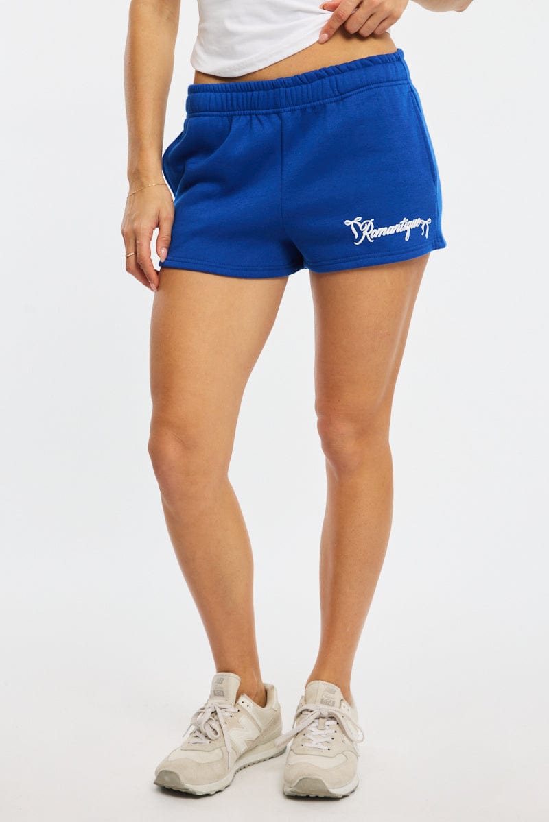 Blue Track Short Elasticated Waist for Ally Fashion