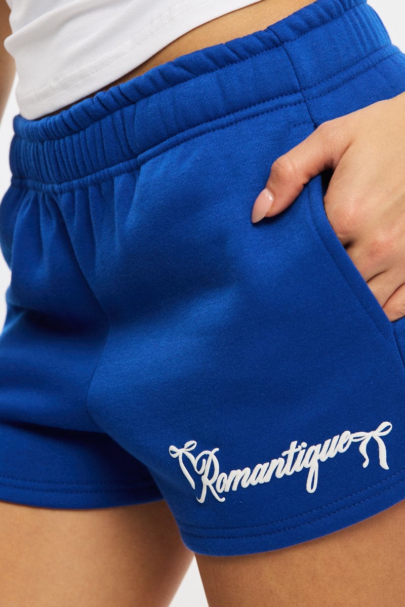 Blue Track Short Elasticated Waist for Ally Fashion