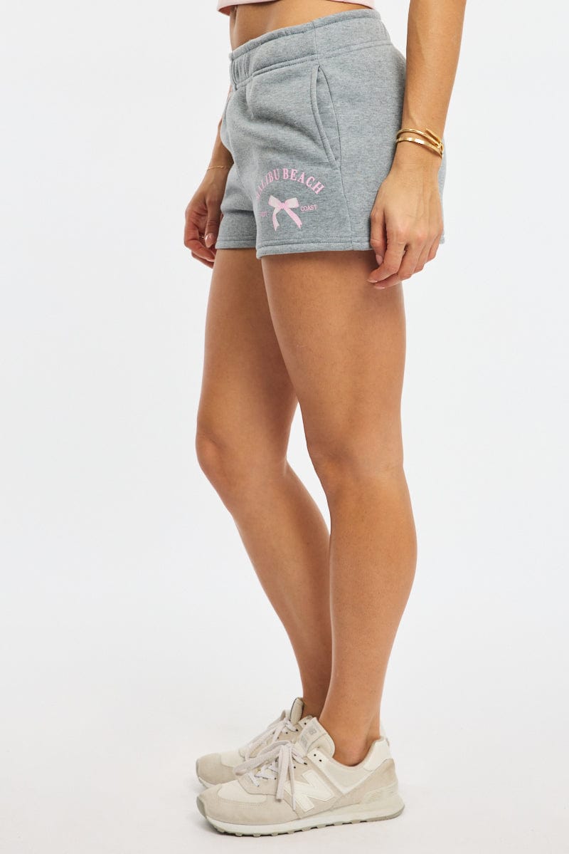 Grey Track Short Elasticated Waist for Ally Fashion