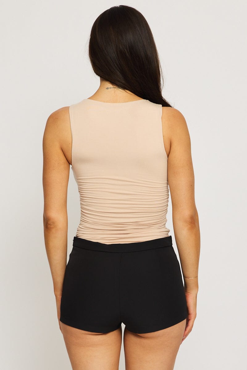 Black Shorts Mid Rise for Ally Fashion