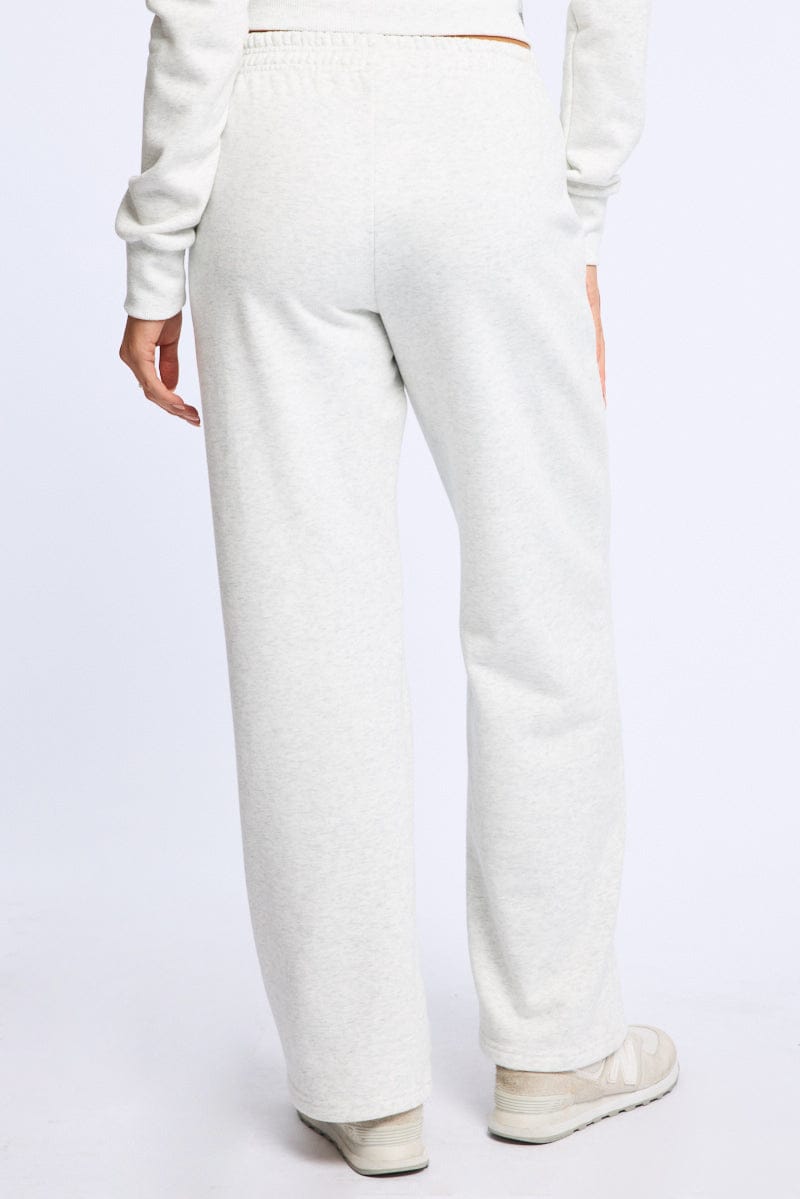 Grey Track Pants Wide Leg for Ally Fashion