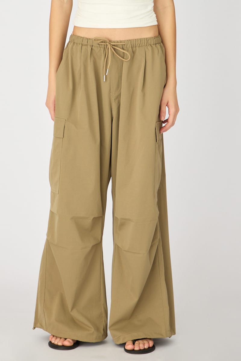 Green Cargo Pants Elasticated Waist for Ally Fashion