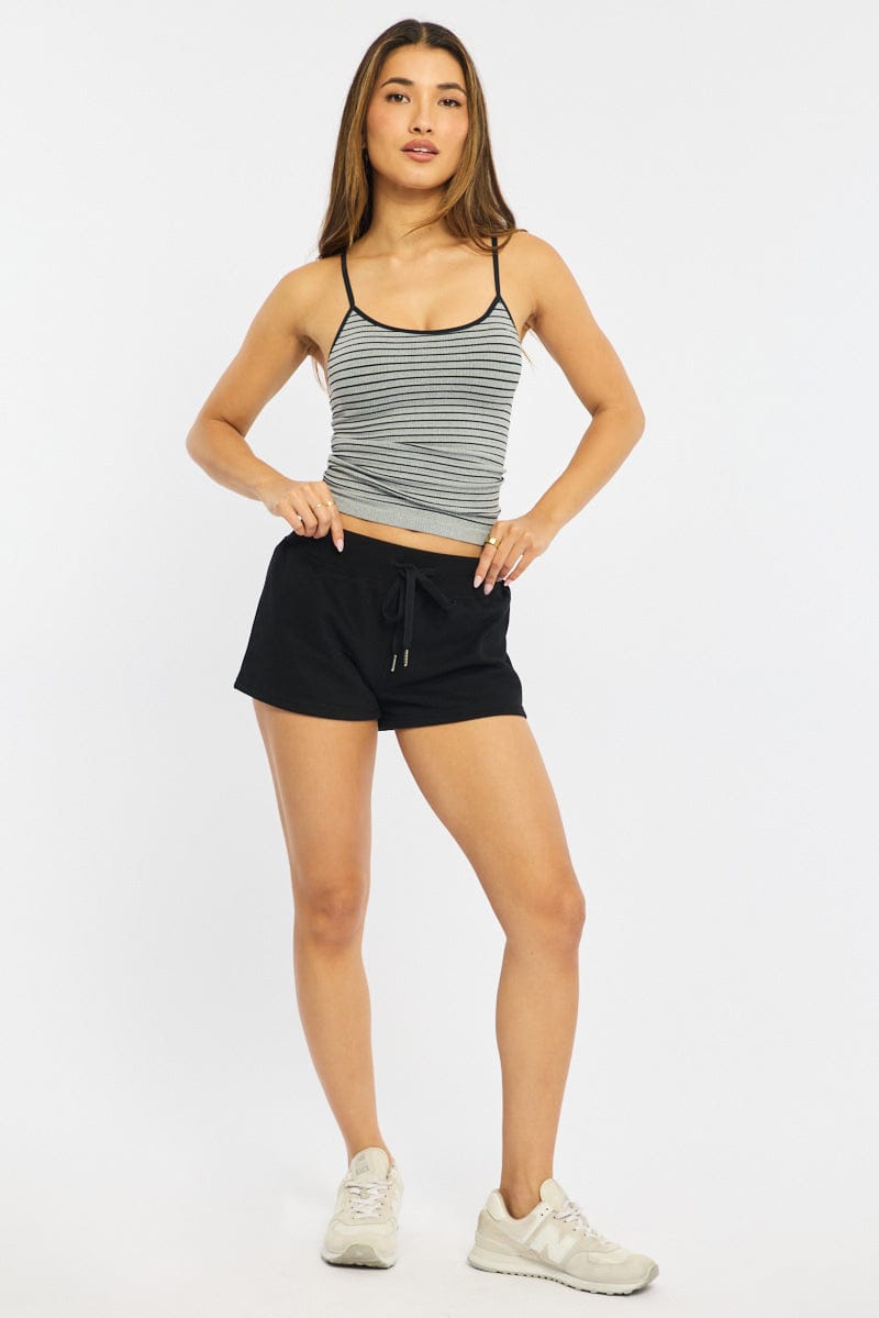 Black Track Short for Ally Fashion