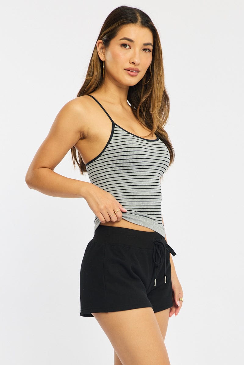 Black Track Short for Ally Fashion