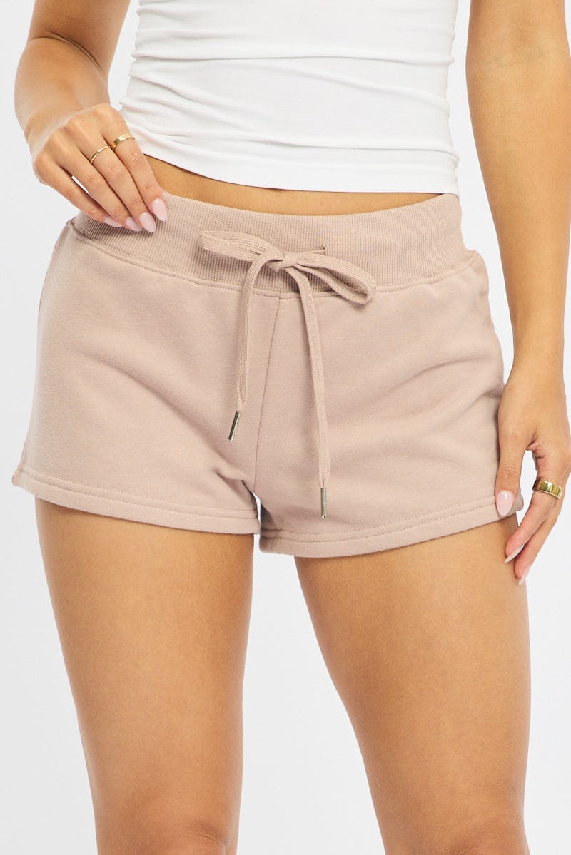 Brown Track Short for Ally Fashion