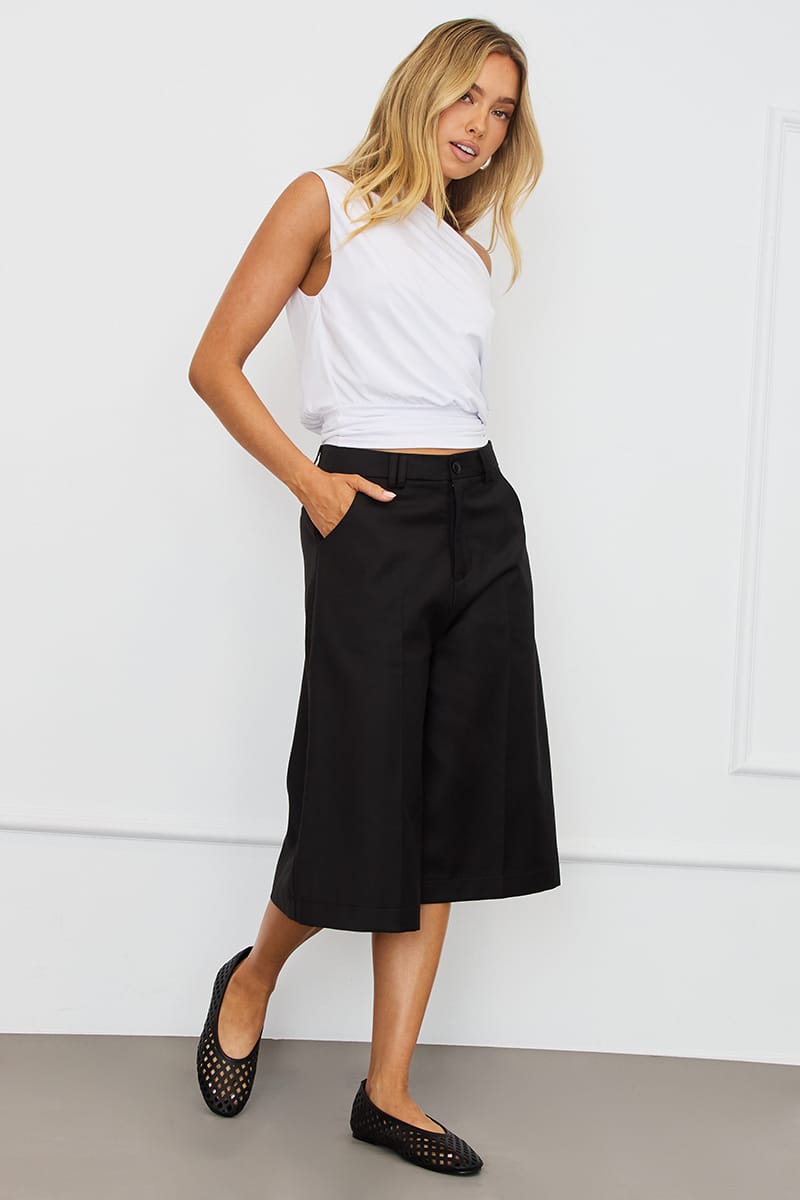 Black Longline Shorts for Ally Fashion
