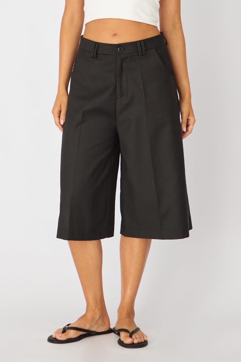 Black Longline Shorts for Ally Fashion