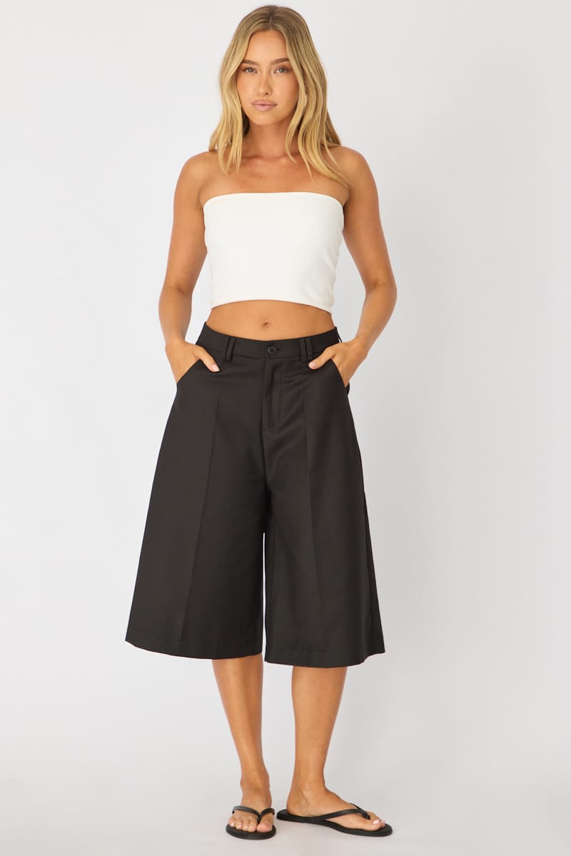 Black Longline Shorts for Ally Fashion