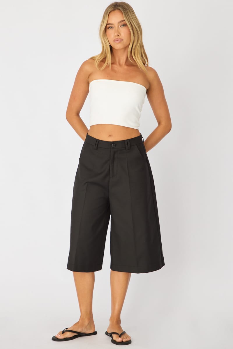 Black Longline Shorts for Ally Fashion