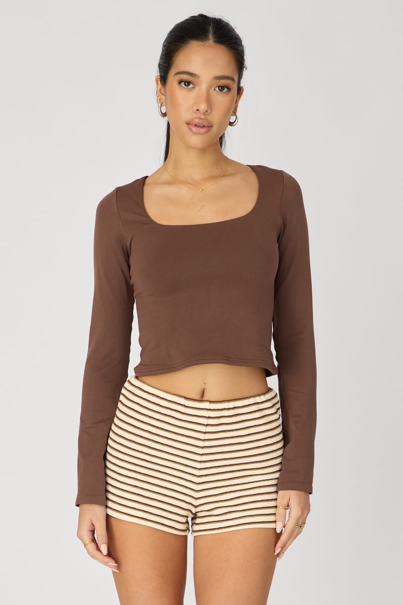 White Stripe Mid Rise Shorts for Ally Fashion