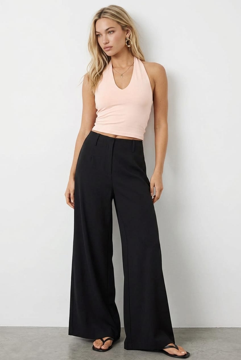 Black Wide Leg Pants for Ally Fashion