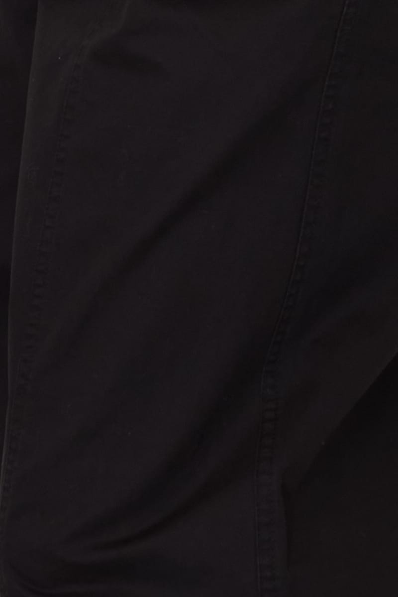 Black Cargo Relaxed Pant Elasticated Waist for Ally Fashion