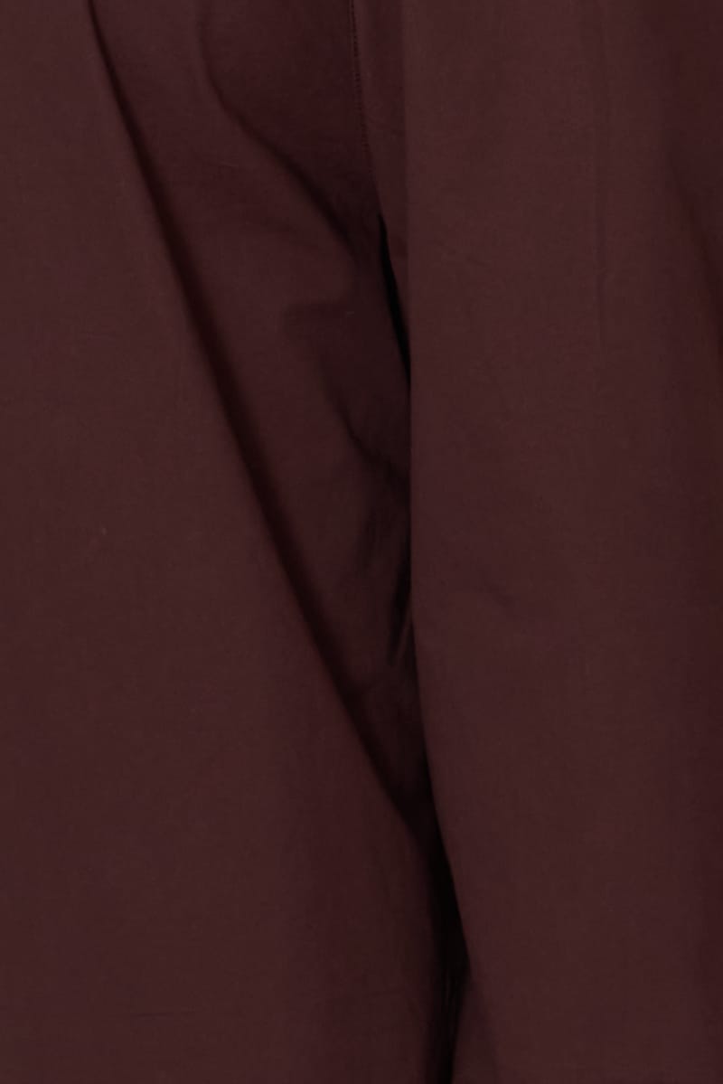 Brown Cargo Relaxed Pants Elasticated Waist for Ally Fashion