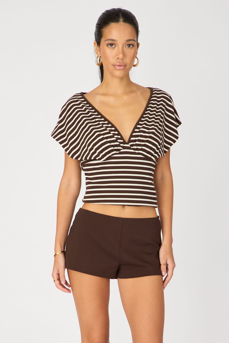 Brown Mini Short for Ally Fashion