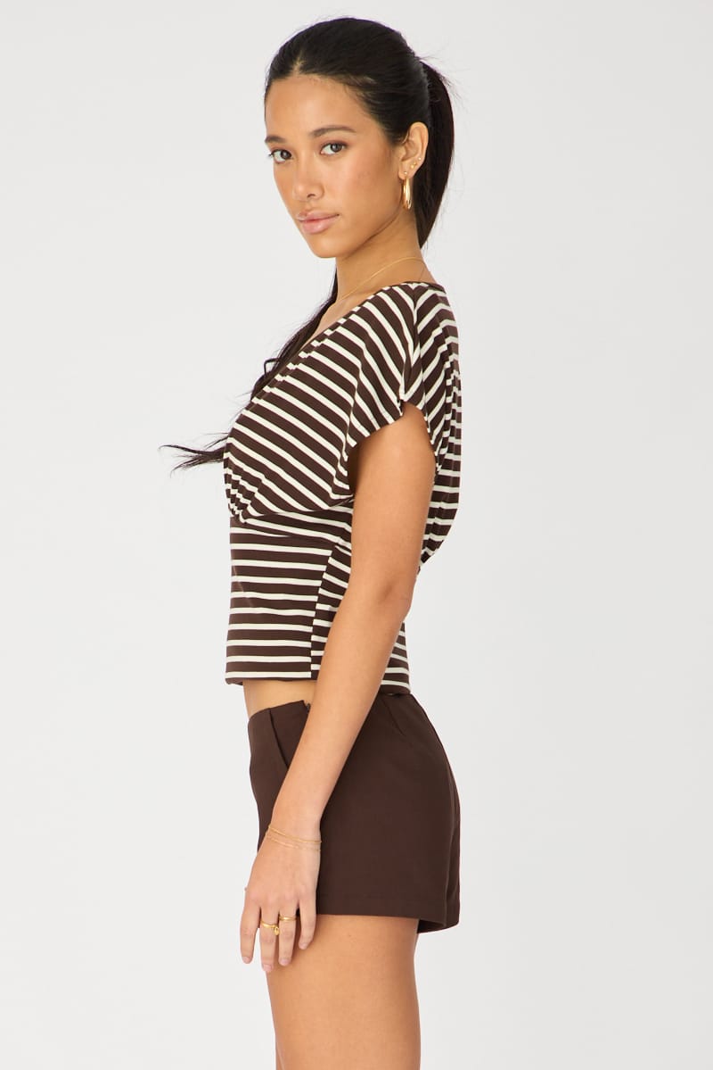 Brown Mini Short for Ally Fashion