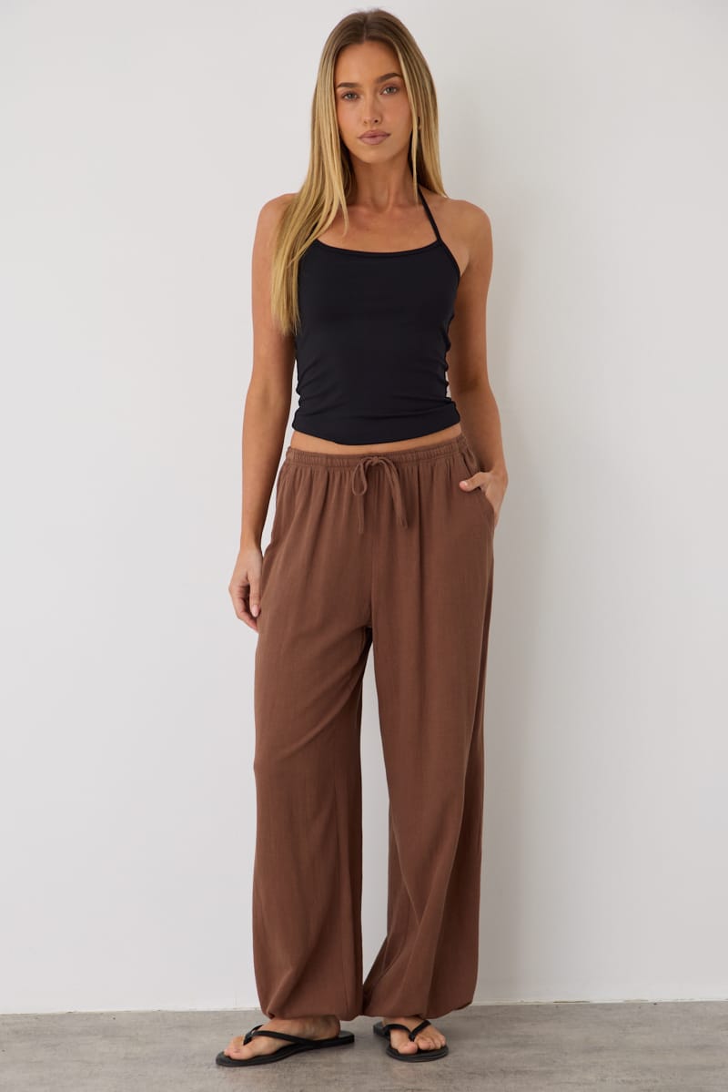 Brown Balloon Pant for Ally Fashion