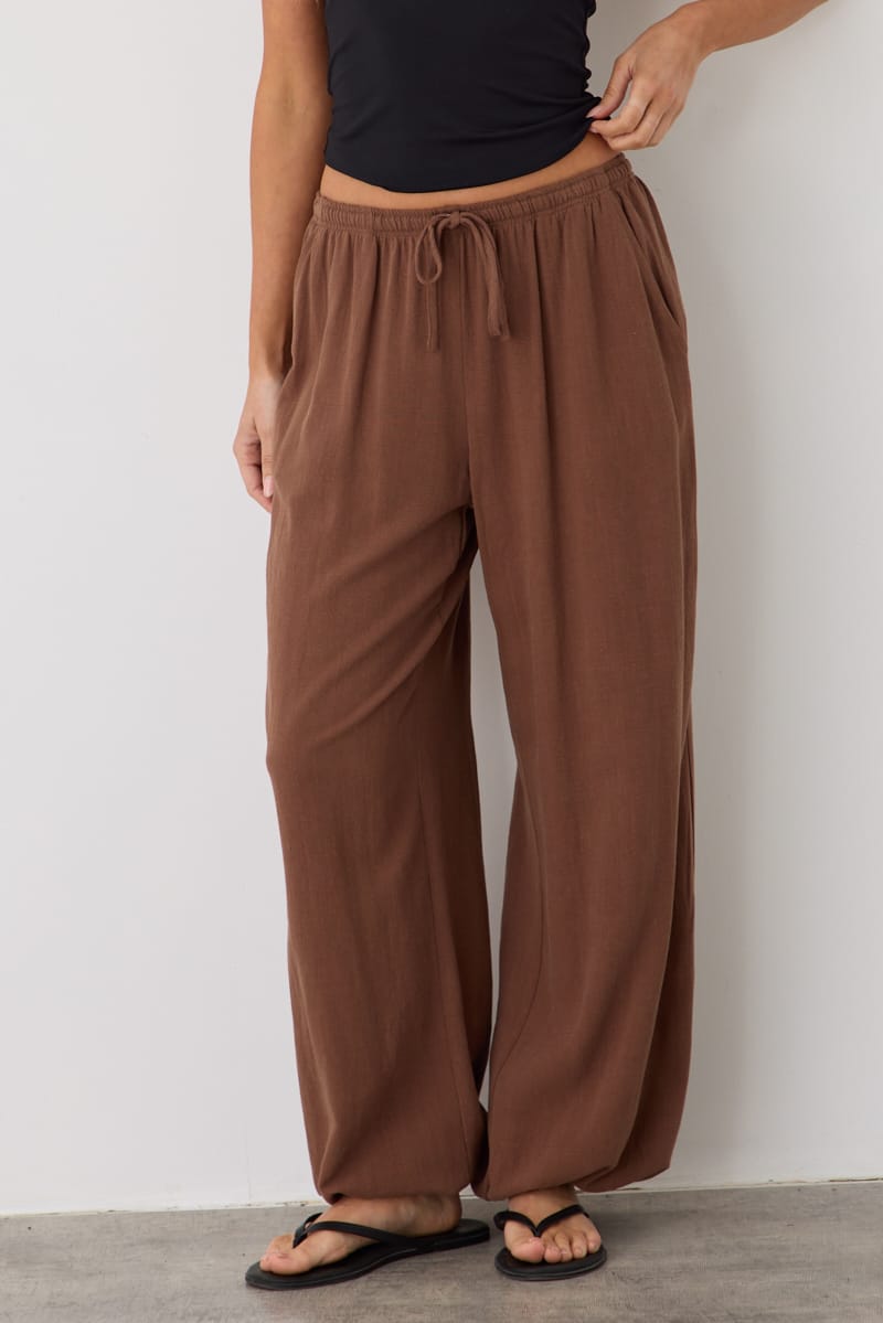 Brown Balloon Pant for Ally Fashion