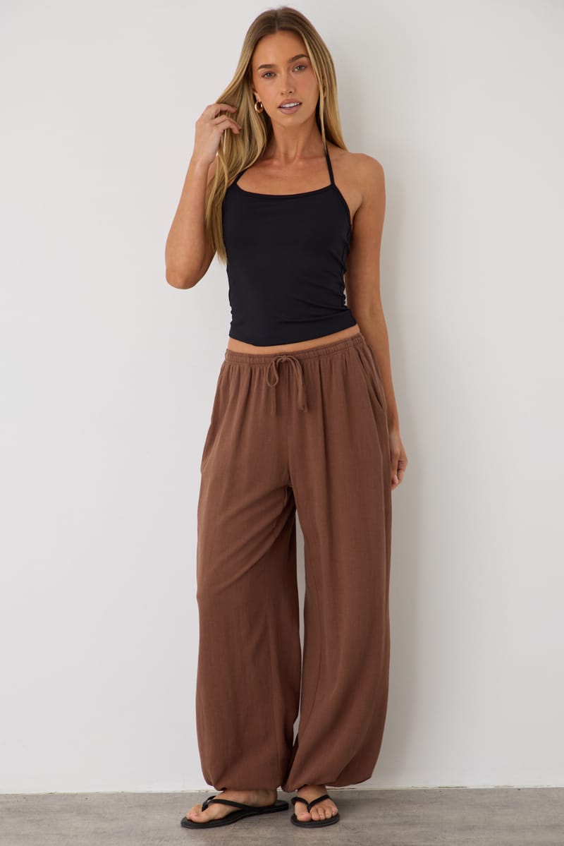 Brown Balloon Pant for Ally Fashion