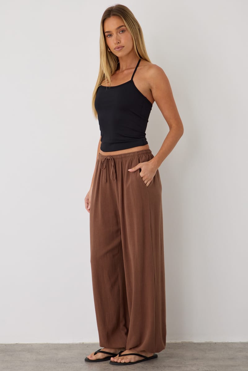 Brown Balloon Pant for Ally Fashion