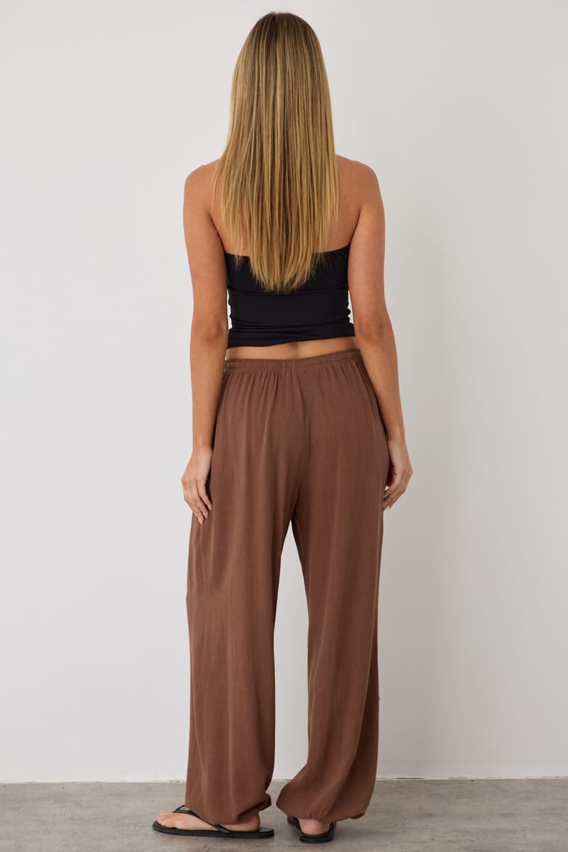 Brown Balloon Pant for Ally Fashion